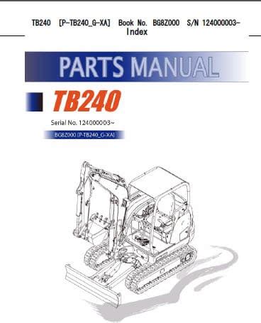 tb 240 excavator|takeuchi tb240 owners manual.